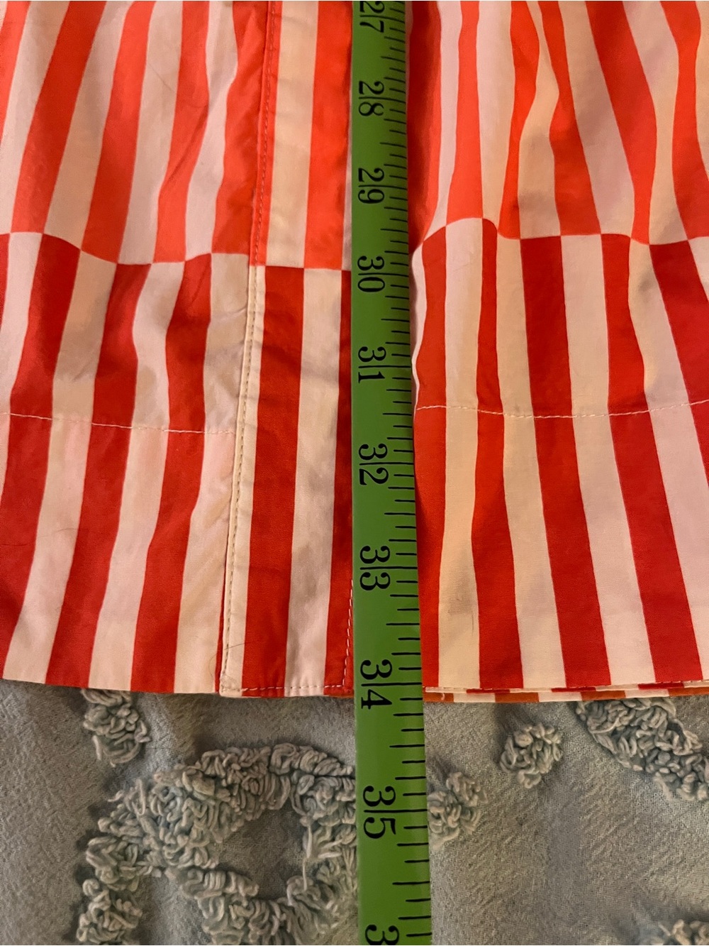 100% Cotton Bold Striped Midi Skirt - Picture 7 of 7